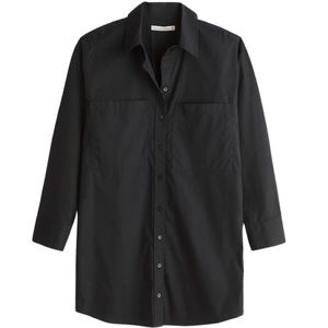 Abercrombie & Fitch Relaxed Poplin Shirt Dress